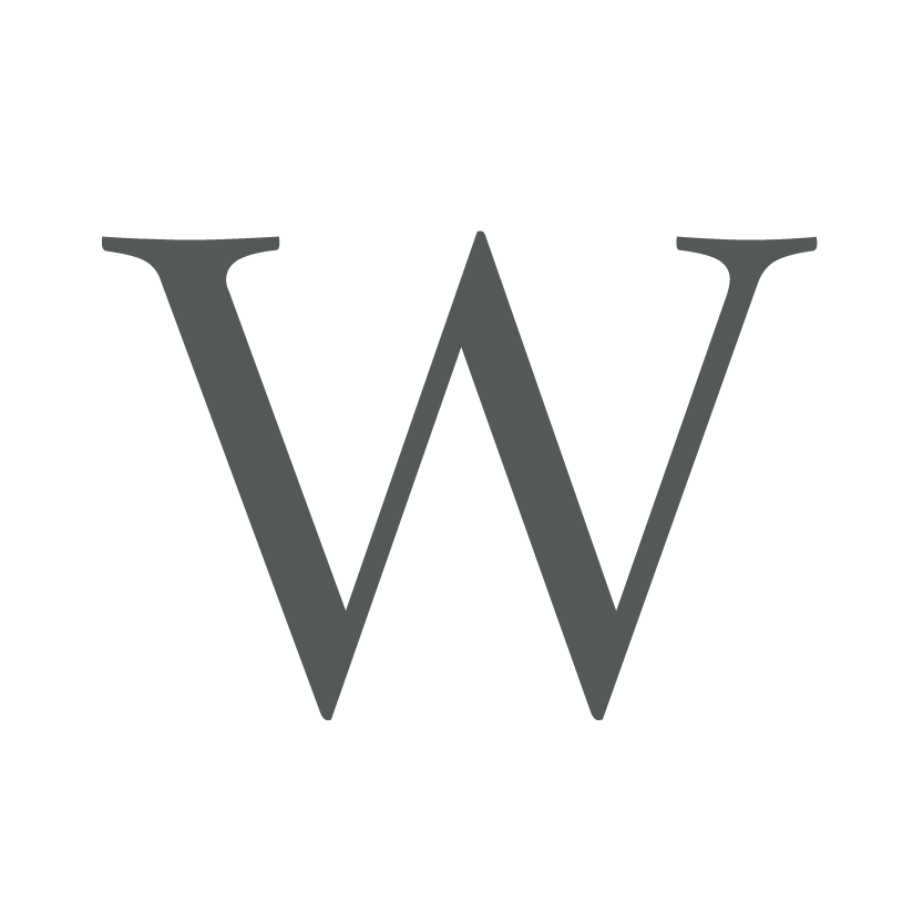 WELL SAID: TORONTO SPEECH THERAPY. A large, dark gray, uppercase letter W, often used in speech-language pathology and ASD resources, is centered on a light gray background.