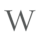 WELL SAID: TORONTO SPEECH THERAPY. A large, dark gray, uppercase letter W, often used in speech-language pathology and ASD resources, is centered on a light gray background.